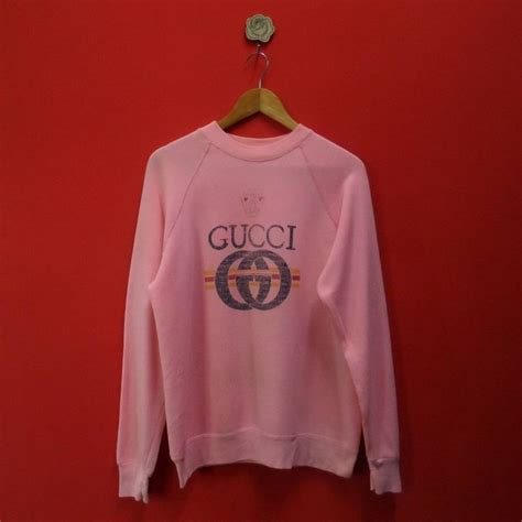 rip off pink gucci sweatshirt